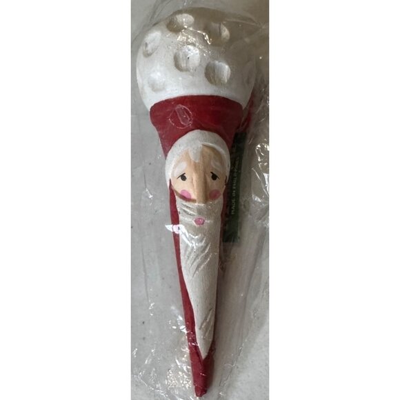 Midwest of Cannon Falls Santa Golf Tee Plastic Christmas Ornament 4.5" Tall - Picture 3 of 9